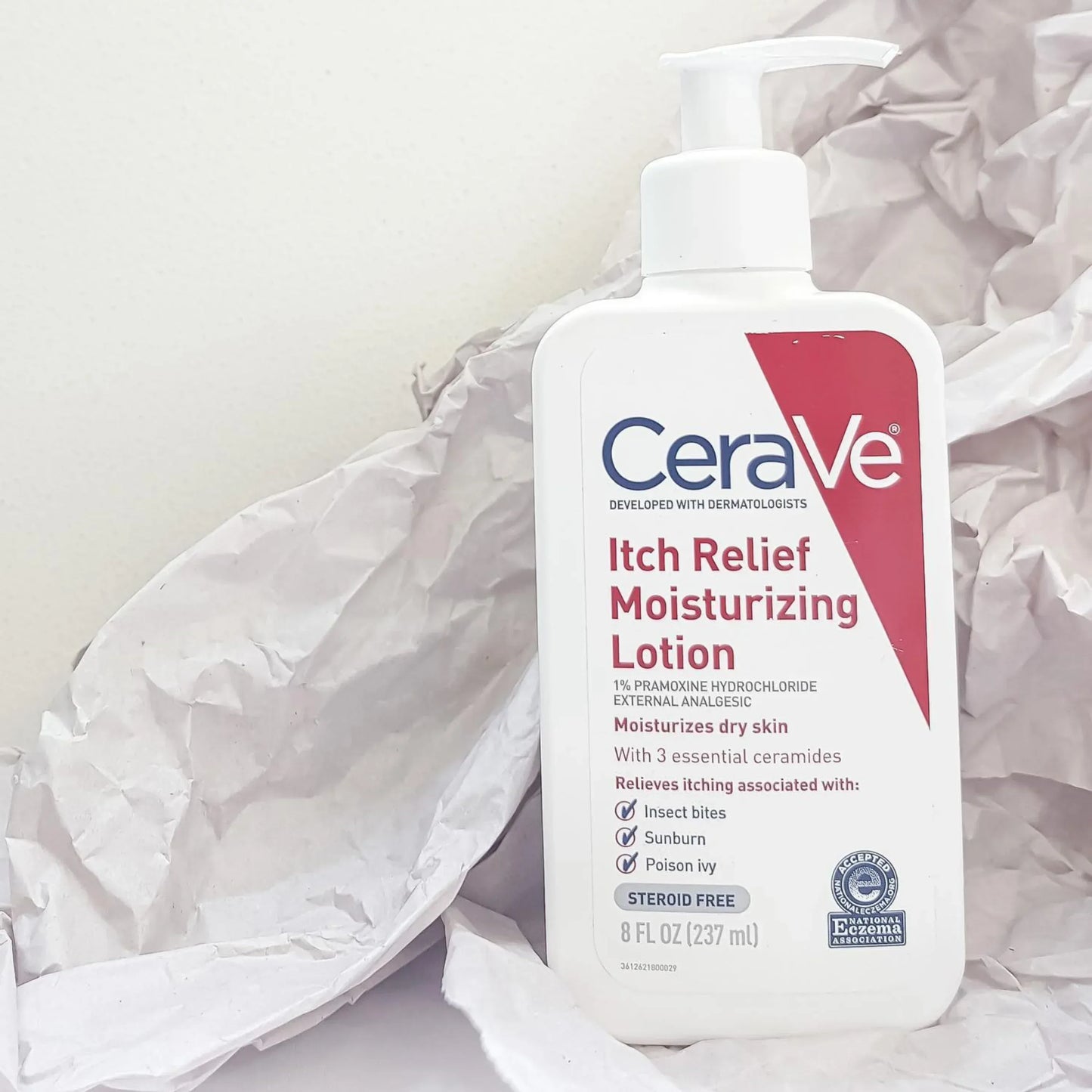 CeraVe Itch Relief Moisturizing Lotion 237ml | Fast-Acting Anti-Itch Lotion for Dry Skin, Eczema, Sunburn & Insect Bites