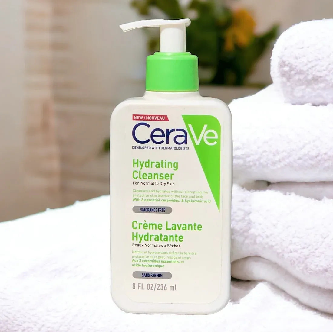 CeraVe Hydrating Cleanser 236ml | Gentle Face Wash for Normal to Dry Skin with Ceramides & Hyaluronic Acid