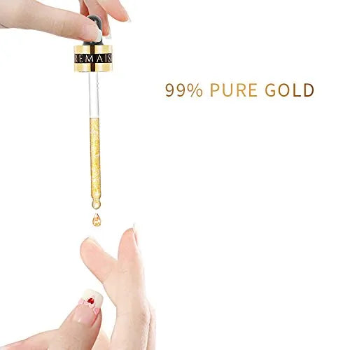 24K Goldzan Ampoule 99.9% Pure Gold Serum Anti-Aging, Hydrating & Collagen Boost