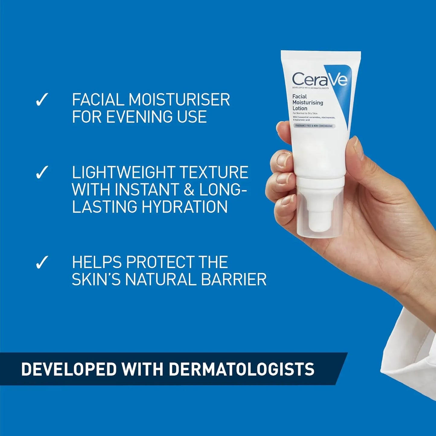 CeraVe Facial Moisturizing Lotion AM & PM Hydration with SPF & Ceramides