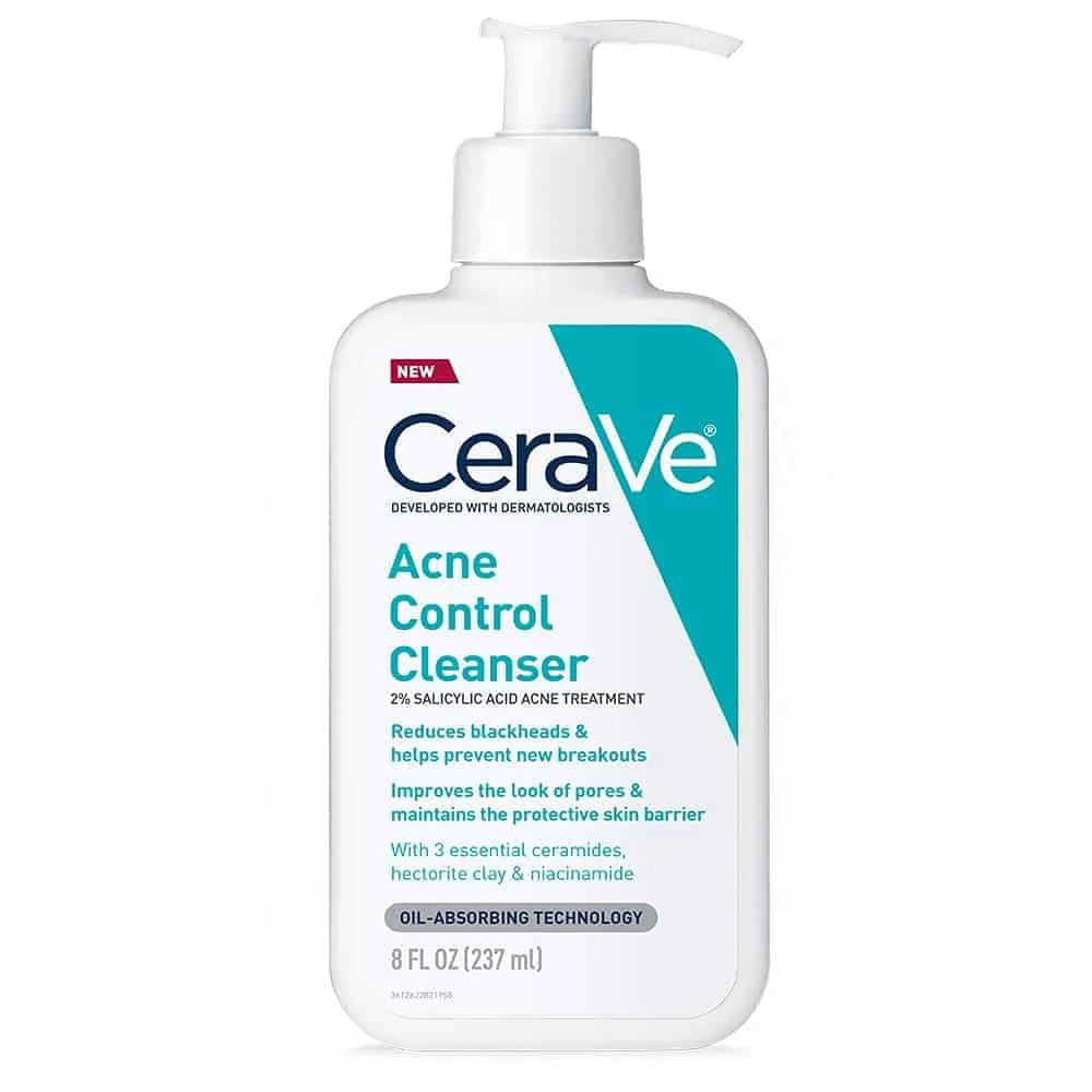 CeraVe Acne Control Cleanser with 2% Salicylic Acid | Clear Skin Treatment for Acne, Blemishes & Oily Skin