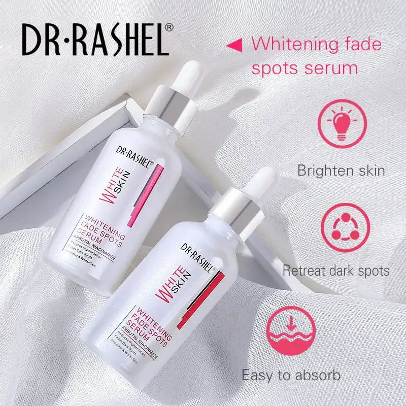 Dr Rashel Whitening Fade Spots Serum 50ml – With Vitamin C, Niacinamide & Arbutin for Dark Spots, Hyperpigmentation & Even Skin Tone