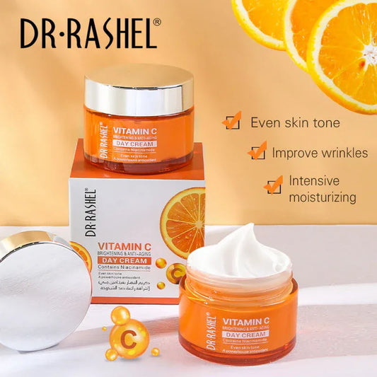 Dr. Rashel Vitamin C Brightening & Anti-Aging Day Cream | Hydrate, Reduce Wrinkles & Protect Skin