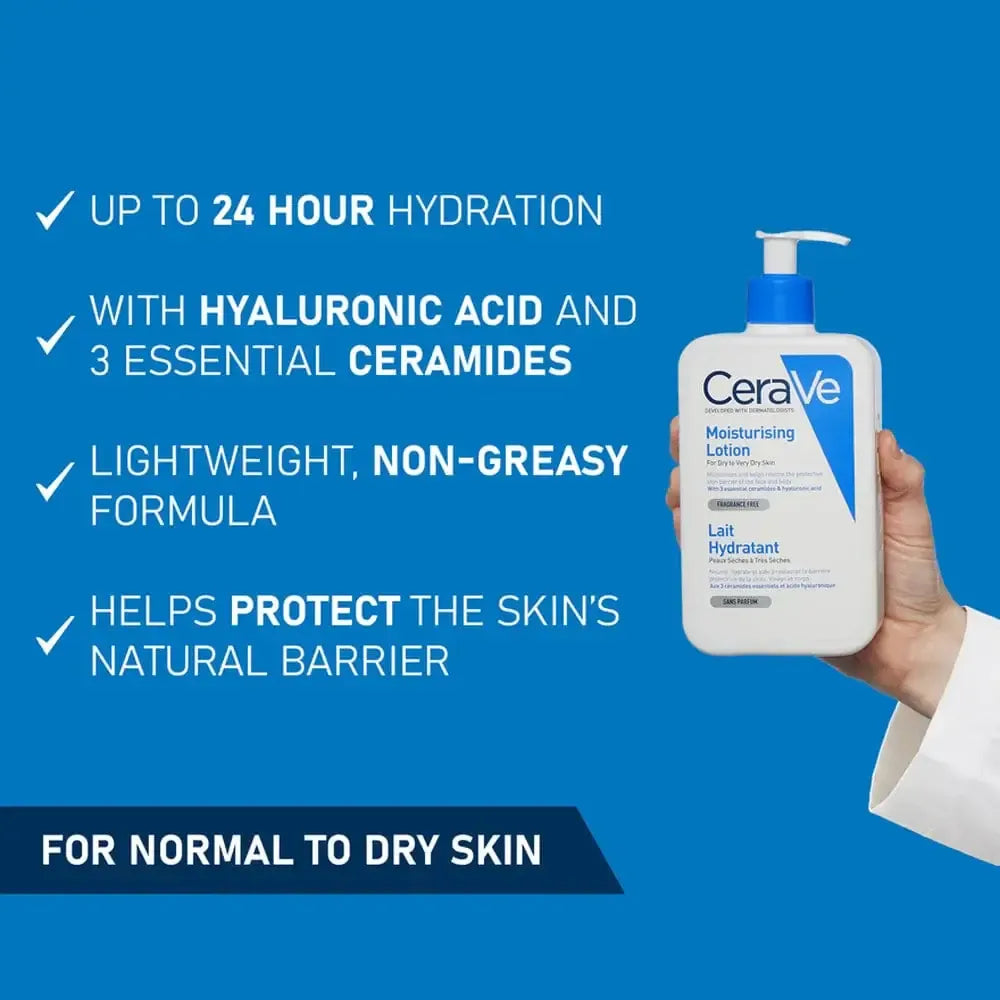 CeraVe Daily Moisturizing Lotion for Normal to Dry Skin | Lightweight, Fragrance-Free, Original Products