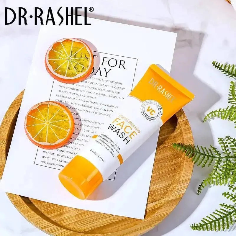 Dr. Rashel Vitamin C Brightening Face Wash 100g | Lighten Pigmentation, Reduce Wrinkles & Reveal Radiant Skin