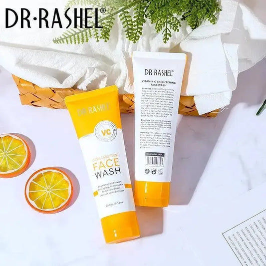 Dr. Rashel Vitamin C Brightening Face Wash 100g | Lighten Pigmentation, Reduce Wrinkles & Reveal Radiant Skin