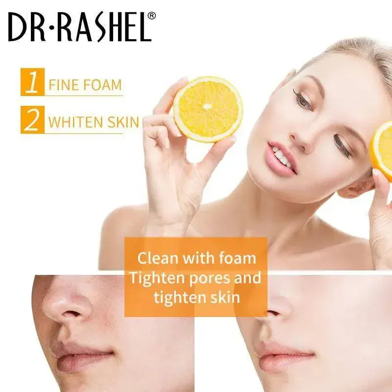 Dr. Rashel Vitamin C Brightening Face Wash 100g | Lighten Pigmentation, Reduce Wrinkles & Reveal Radiant Skin