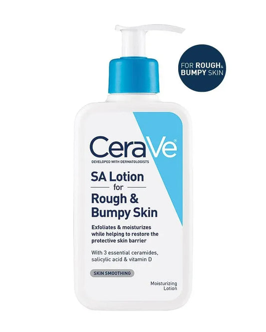 CeraVe SA Lotion for Rough & Bumpy Skin | Salicylic Acid & Lactic Acid Body Moisturizer – Deep Hydration & Gentle Exfoliation